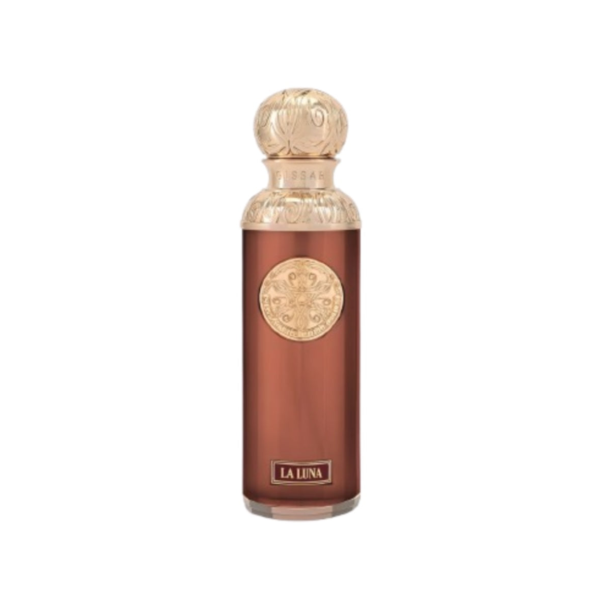 gissah la luna 100ml burgundy bottle with gold cap eau de parfum