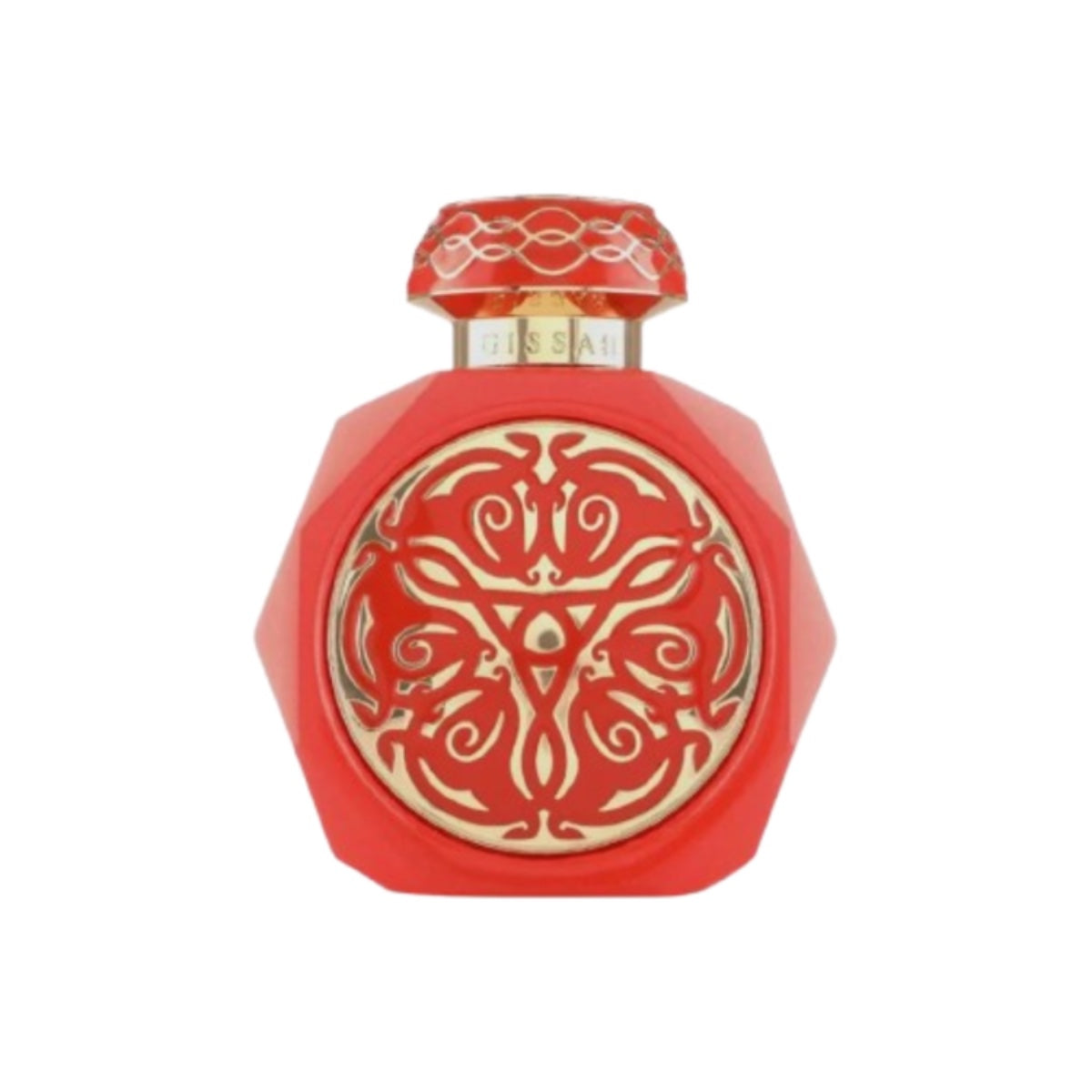 gissah castilla eau de parfum 100ml orange bottle with gold accents