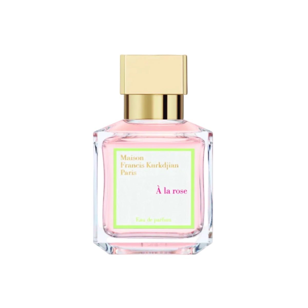 maison francis kurkdjian a la rose eau de parfum pink 70ml bottle with gold cap 