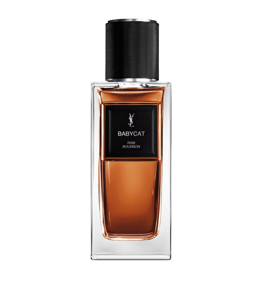 yves saint laurent babycat raw bourbon 125ml bottle with black cap 